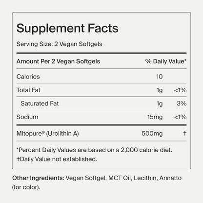 Mitopure Softgels Urolithin A